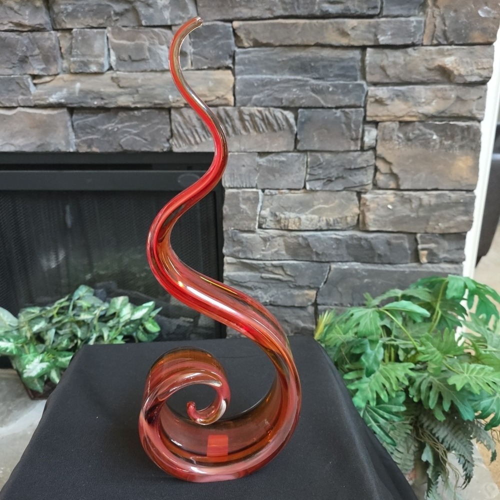 VINTAGE MURANO STYLE HAND BLOWN ART GLASS.